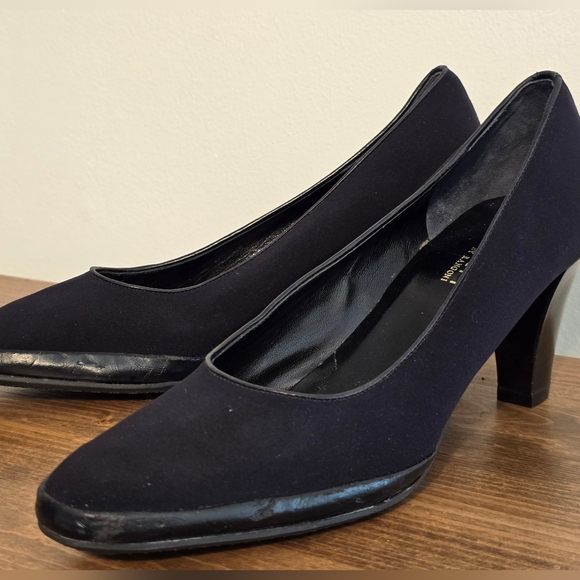 NWOT Amalfi By Rangoni Firenze Black Leather Heels Women's Size 10N - Picture 5 of 12